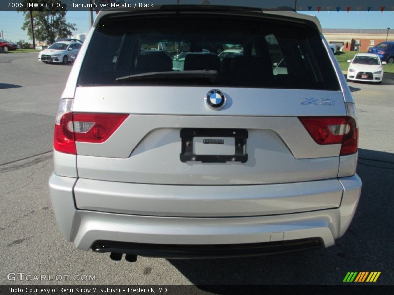 Titanium Silver Metallic / Black 2006 BMW X3 3.0i