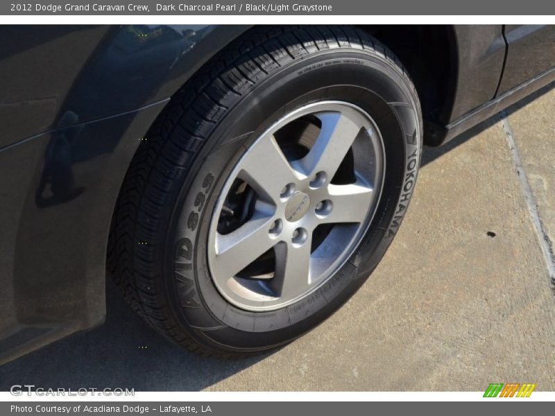 Dark Charcoal Pearl / Black/Light Graystone 2012 Dodge Grand Caravan Crew