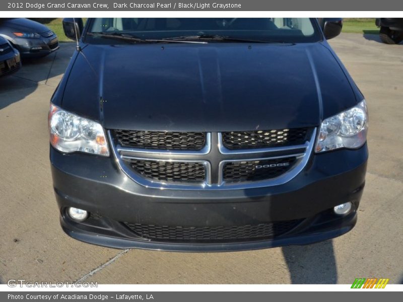 Dark Charcoal Pearl / Black/Light Graystone 2012 Dodge Grand Caravan Crew