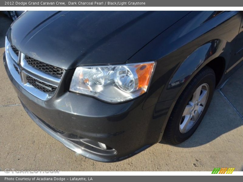 Dark Charcoal Pearl / Black/Light Graystone 2012 Dodge Grand Caravan Crew