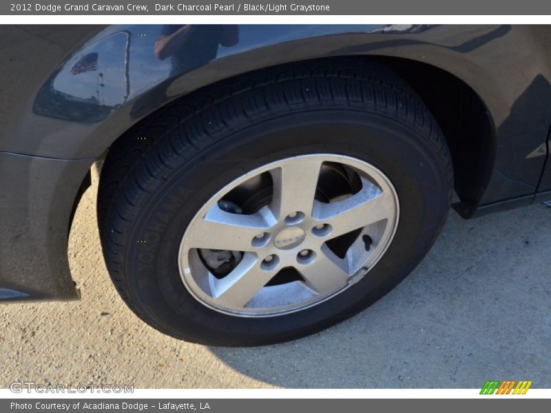 Dark Charcoal Pearl / Black/Light Graystone 2012 Dodge Grand Caravan Crew