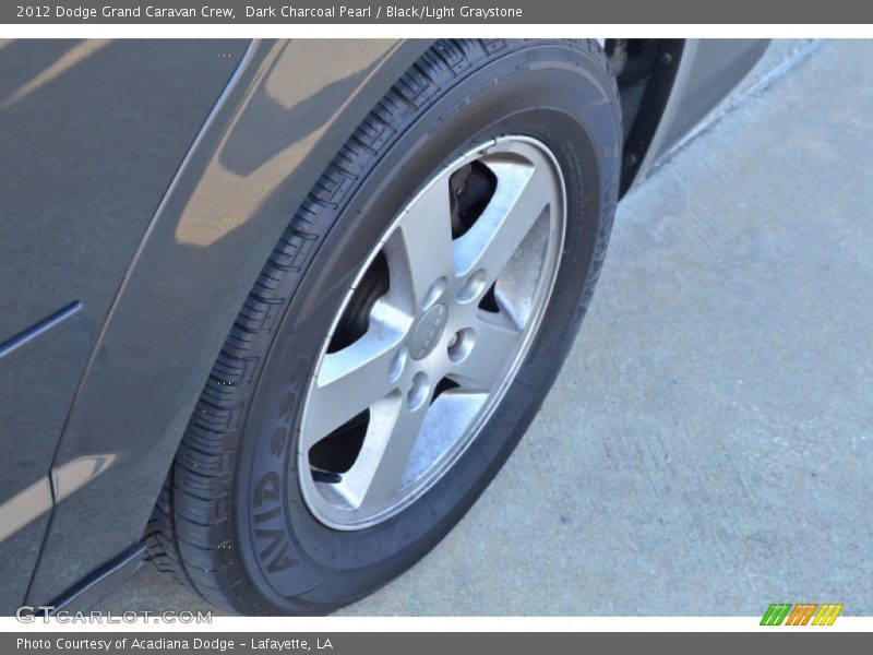 Dark Charcoal Pearl / Black/Light Graystone 2012 Dodge Grand Caravan Crew