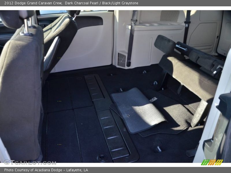 Dark Charcoal Pearl / Black/Light Graystone 2012 Dodge Grand Caravan Crew