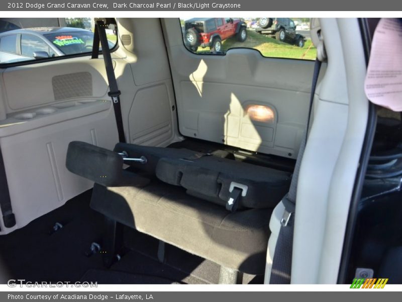 Dark Charcoal Pearl / Black/Light Graystone 2012 Dodge Grand Caravan Crew