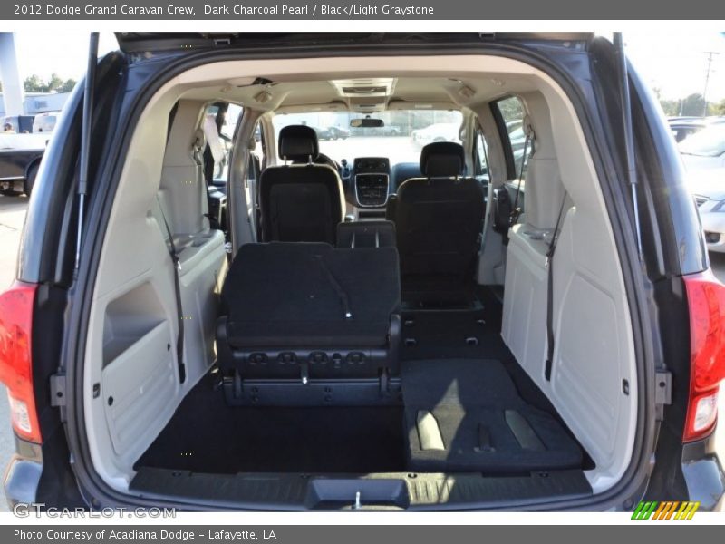 Dark Charcoal Pearl / Black/Light Graystone 2012 Dodge Grand Caravan Crew