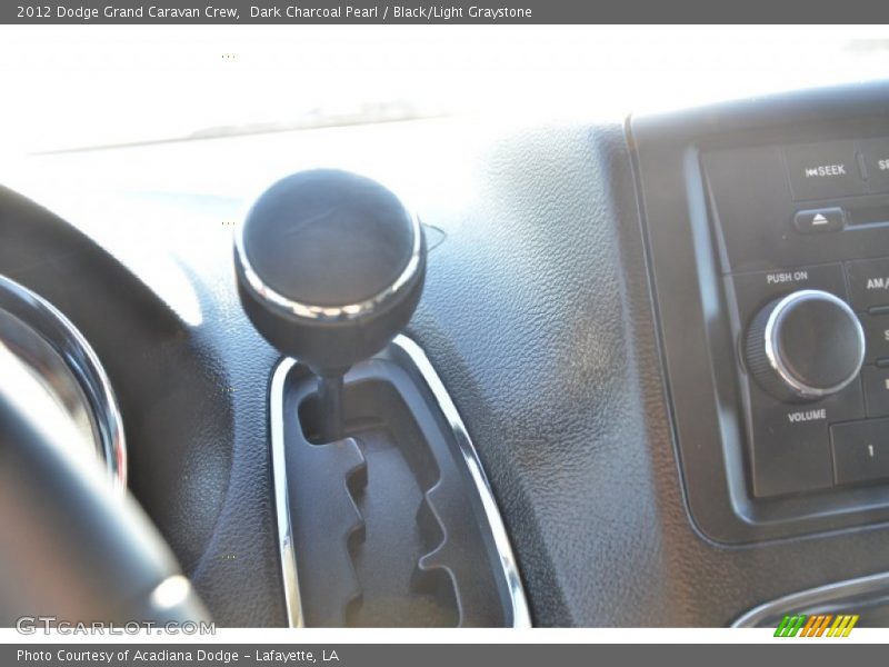 Dark Charcoal Pearl / Black/Light Graystone 2012 Dodge Grand Caravan Crew