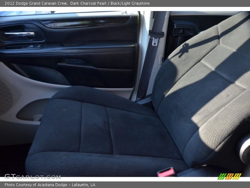 Dark Charcoal Pearl / Black/Light Graystone 2012 Dodge Grand Caravan Crew