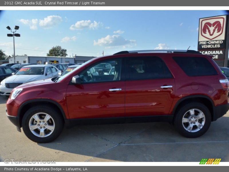 Crystal Red Tintcoat / Light Titanium 2012 GMC Acadia SLE