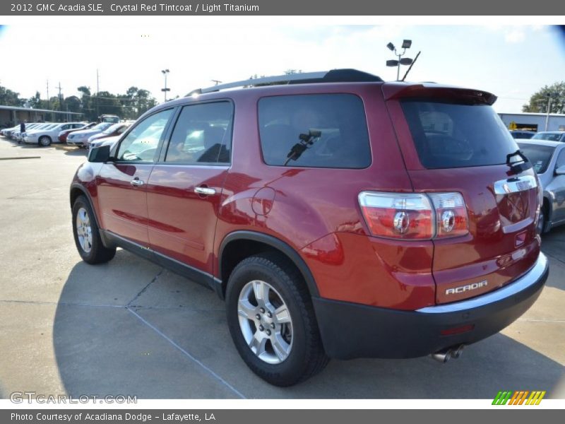 Crystal Red Tintcoat / Light Titanium 2012 GMC Acadia SLE