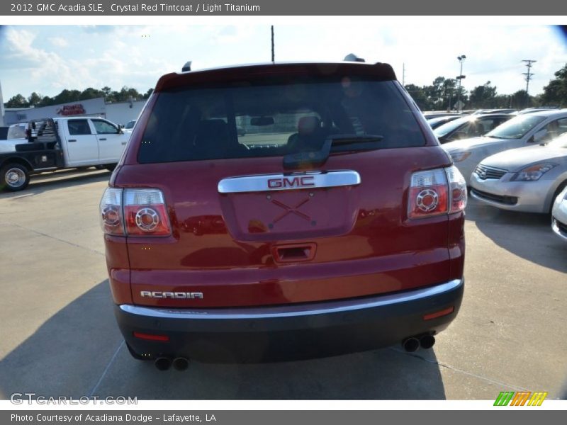 Crystal Red Tintcoat / Light Titanium 2012 GMC Acadia SLE