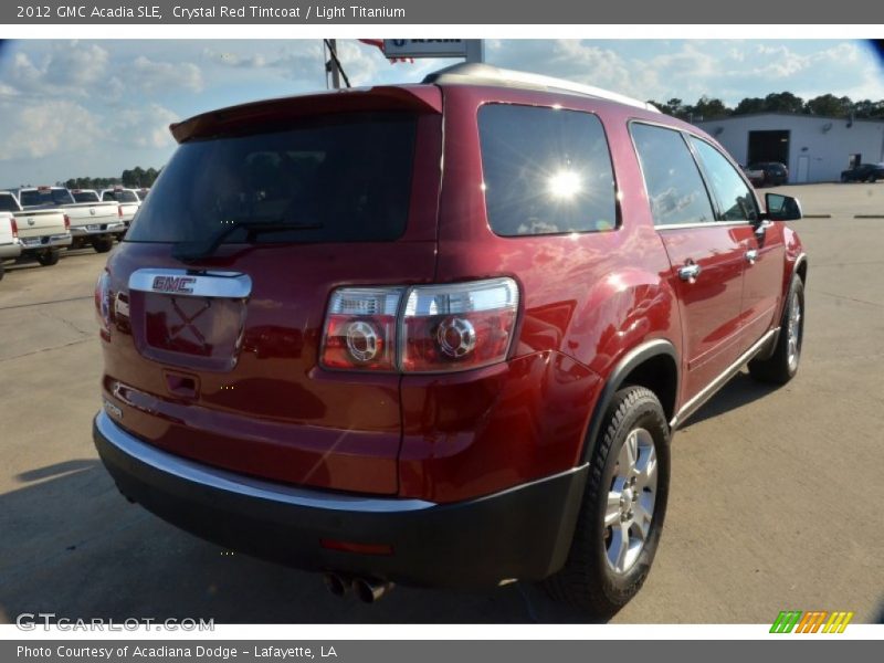 Crystal Red Tintcoat / Light Titanium 2012 GMC Acadia SLE