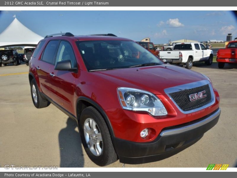 Crystal Red Tintcoat / Light Titanium 2012 GMC Acadia SLE