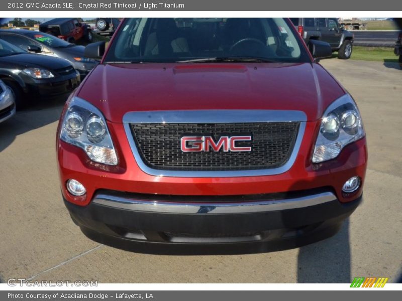 Crystal Red Tintcoat / Light Titanium 2012 GMC Acadia SLE