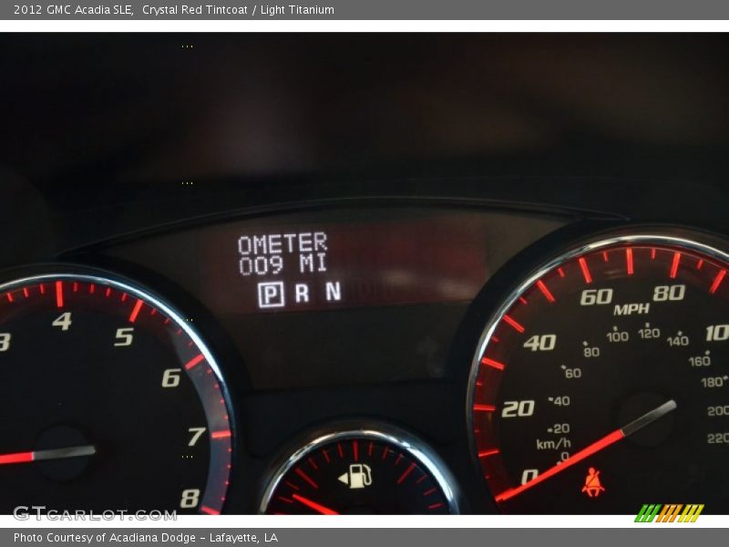 Crystal Red Tintcoat / Light Titanium 2012 GMC Acadia SLE
