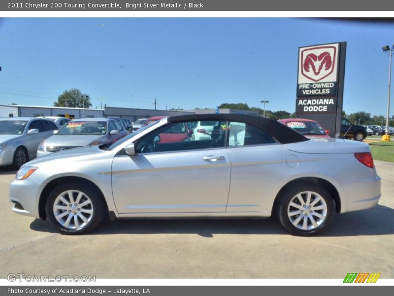 Bright Silver Metallic / Black 2011 Chrysler 200 Touring Convertible