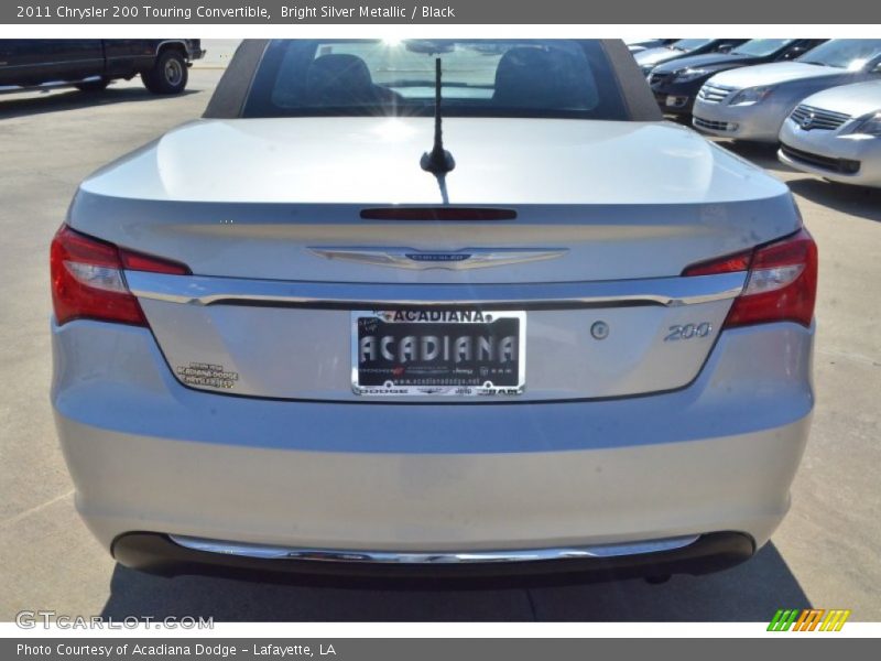 Bright Silver Metallic / Black 2011 Chrysler 200 Touring Convertible