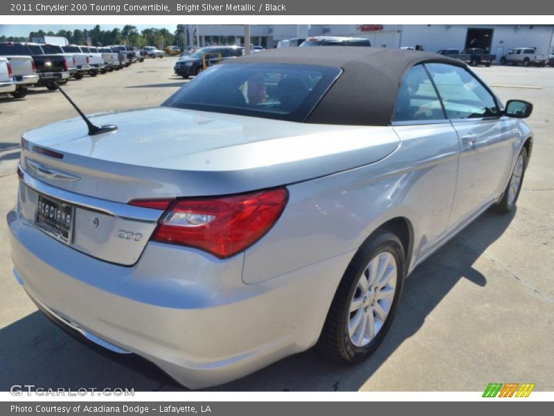 Bright Silver Metallic / Black 2011 Chrysler 200 Touring Convertible