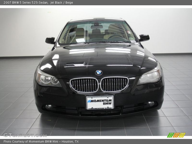 Jet Black / Beige 2007 BMW 5 Series 525i Sedan