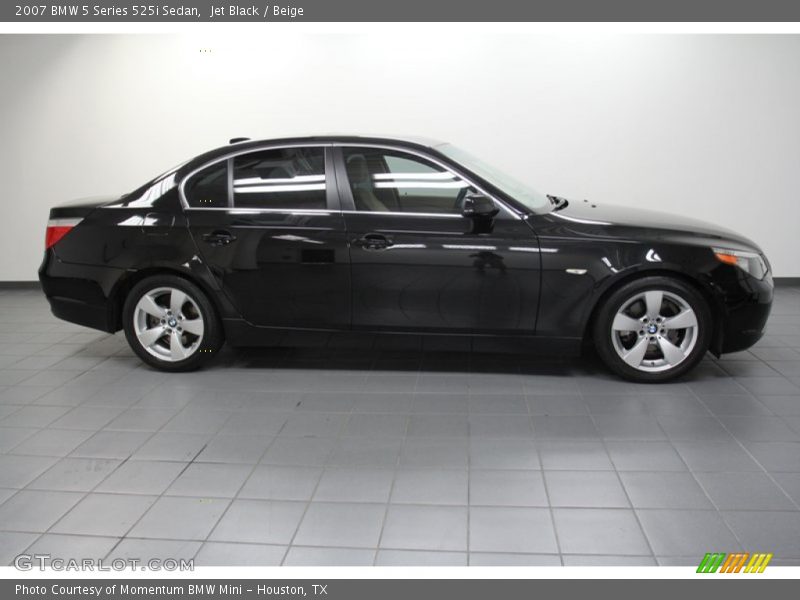 Jet Black / Beige 2007 BMW 5 Series 525i Sedan