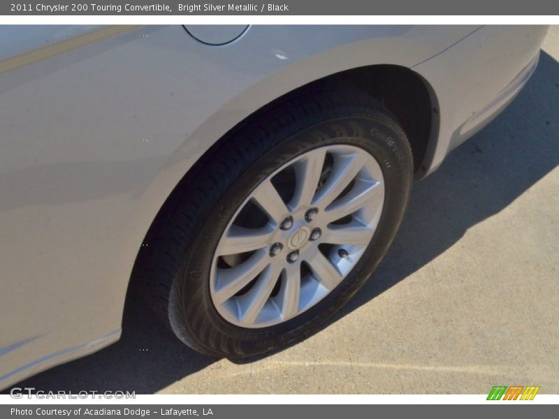 Bright Silver Metallic / Black 2011 Chrysler 200 Touring Convertible