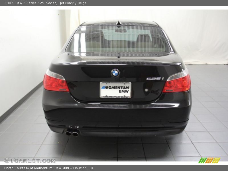 Jet Black / Beige 2007 BMW 5 Series 525i Sedan
