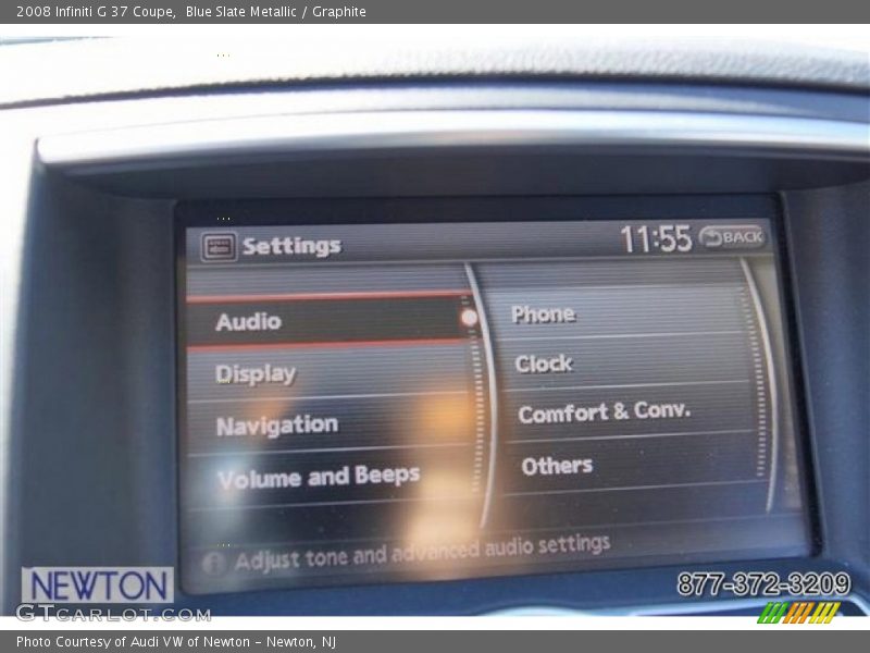Blue Slate Metallic / Graphite 2008 Infiniti G 37 Coupe