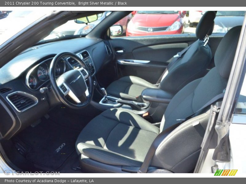 Bright Silver Metallic / Black 2011 Chrysler 200 Touring Convertible