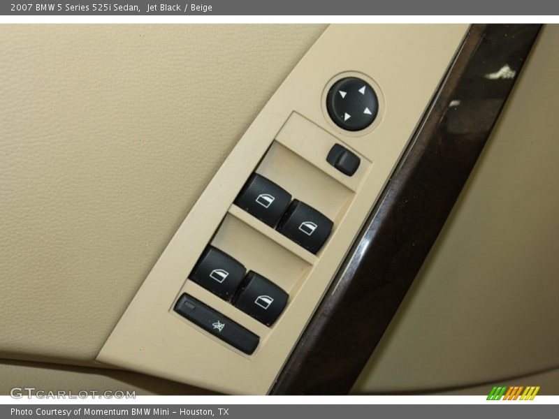 Jet Black / Beige 2007 BMW 5 Series 525i Sedan