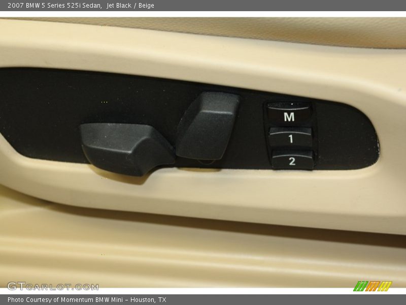 Jet Black / Beige 2007 BMW 5 Series 525i Sedan