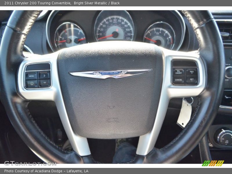 Bright Silver Metallic / Black 2011 Chrysler 200 Touring Convertible