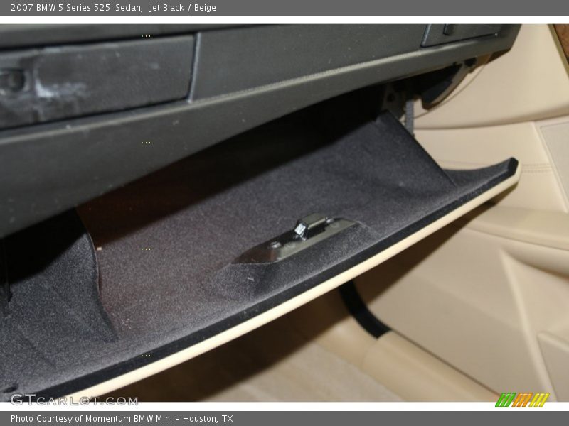 Jet Black / Beige 2007 BMW 5 Series 525i Sedan