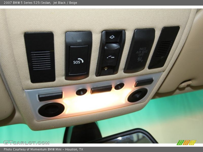 Jet Black / Beige 2007 BMW 5 Series 525i Sedan