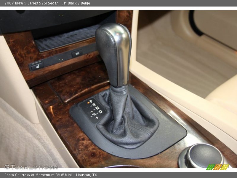 Jet Black / Beige 2007 BMW 5 Series 525i Sedan