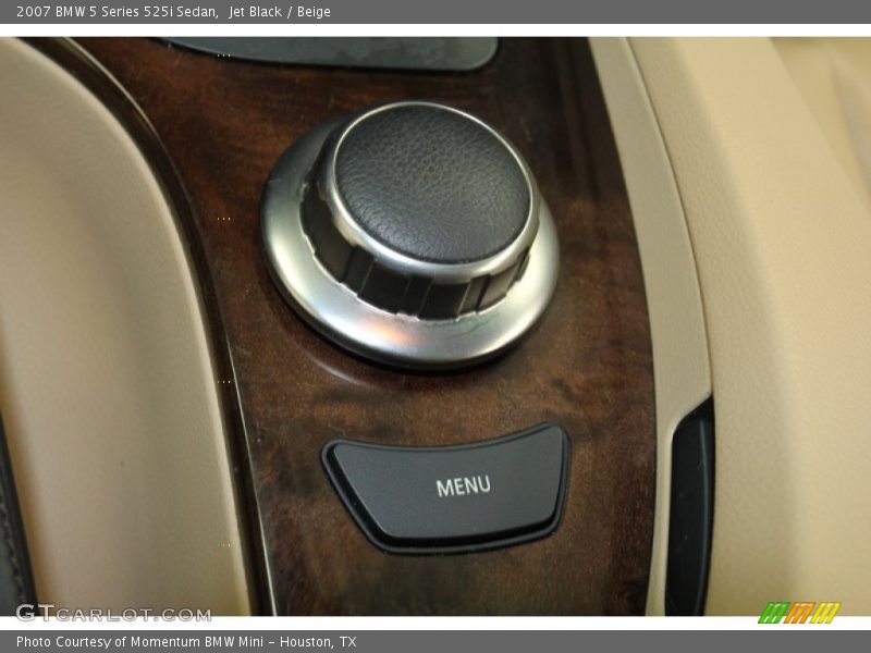 Jet Black / Beige 2007 BMW 5 Series 525i Sedan
