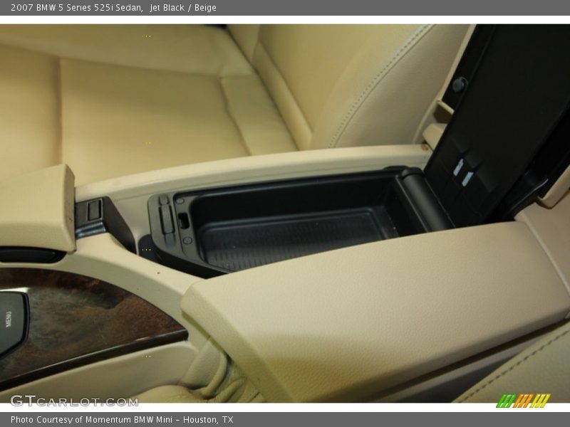 Jet Black / Beige 2007 BMW 5 Series 525i Sedan