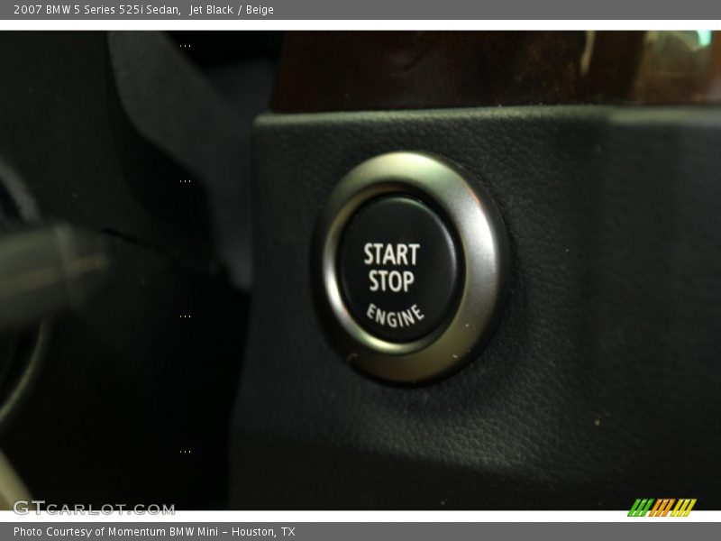 Jet Black / Beige 2007 BMW 5 Series 525i Sedan