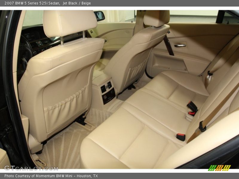 Jet Black / Beige 2007 BMW 5 Series 525i Sedan