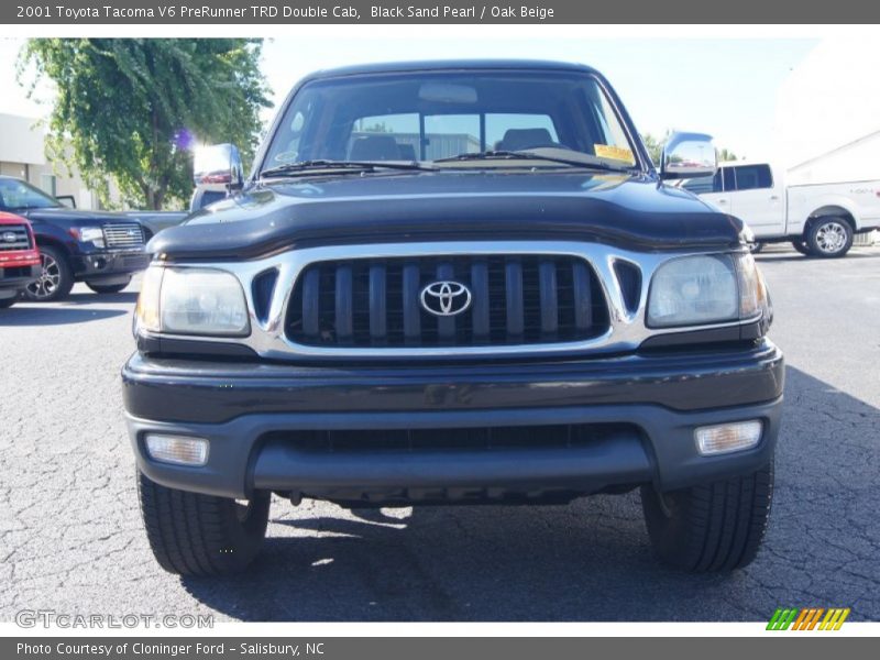 Black Sand Pearl / Oak Beige 2001 Toyota Tacoma V6 PreRunner TRD Double Cab