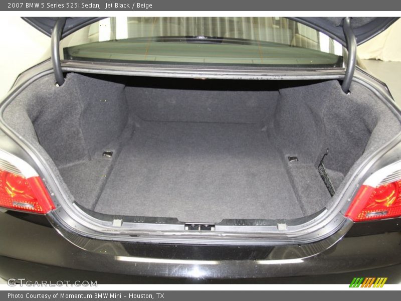 Jet Black / Beige 2007 BMW 5 Series 525i Sedan