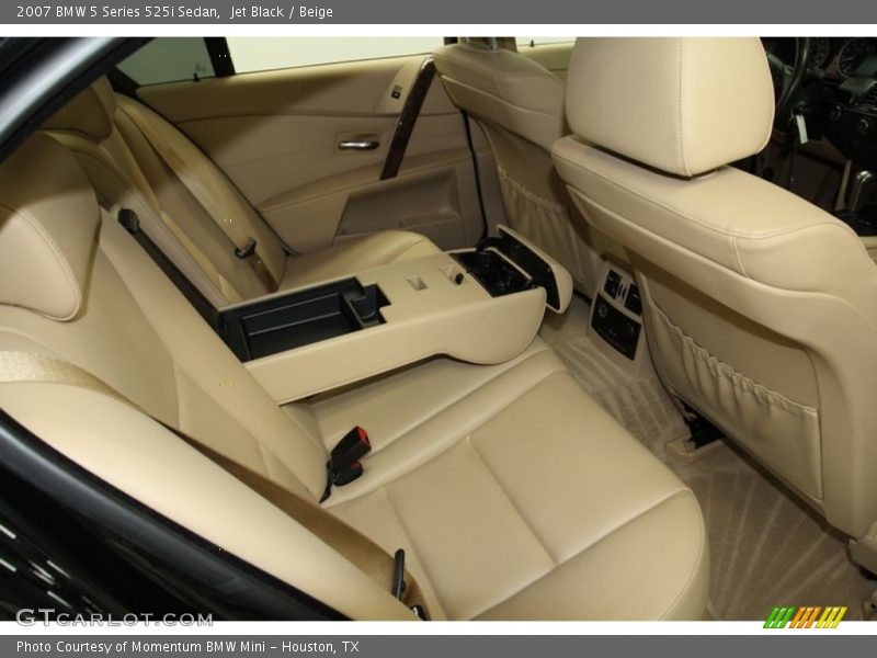 Jet Black / Beige 2007 BMW 5 Series 525i Sedan