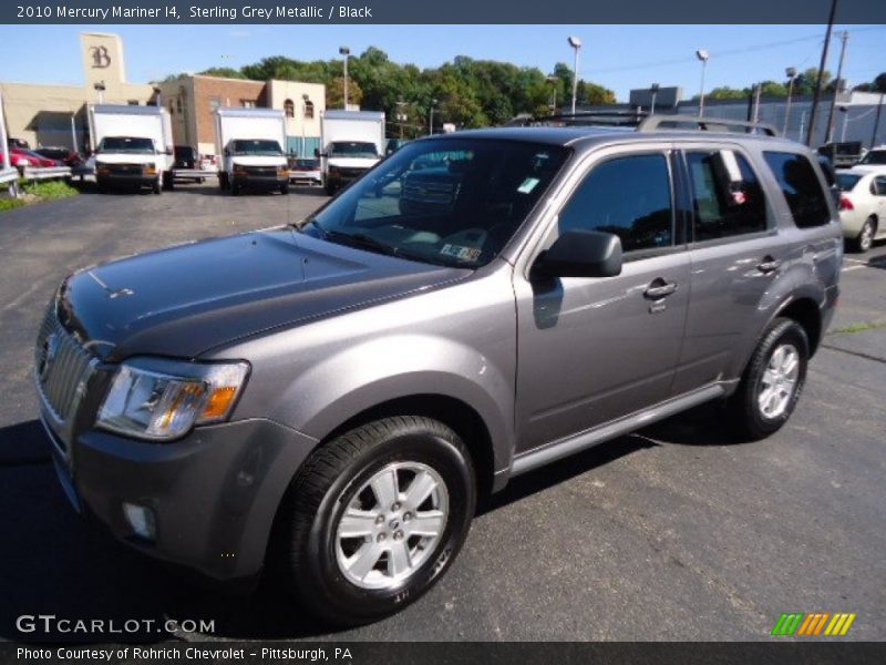 Sterling Grey Metallic / Black 2010 Mercury Mariner I4