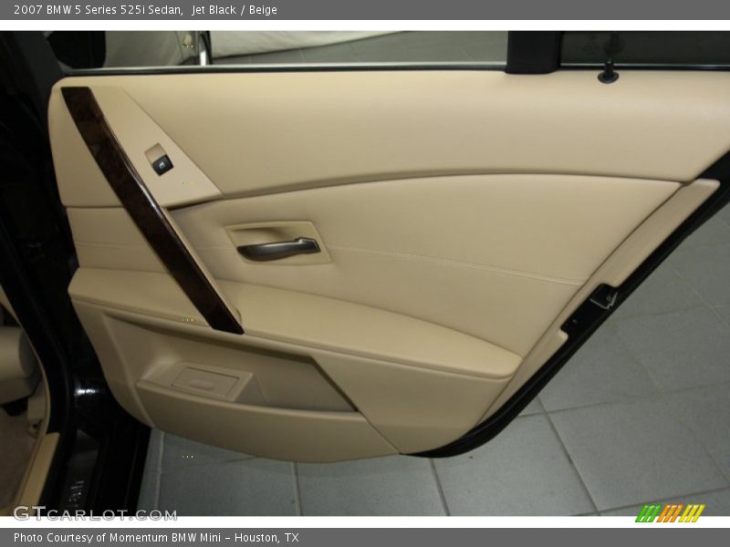 Jet Black / Beige 2007 BMW 5 Series 525i Sedan
