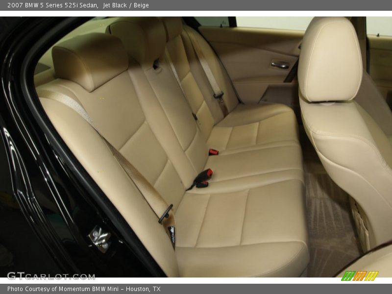 Jet Black / Beige 2007 BMW 5 Series 525i Sedan