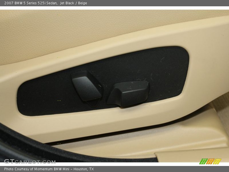Jet Black / Beige 2007 BMW 5 Series 525i Sedan