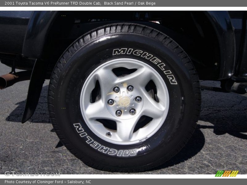 Black Sand Pearl / Oak Beige 2001 Toyota Tacoma V6 PreRunner TRD Double Cab