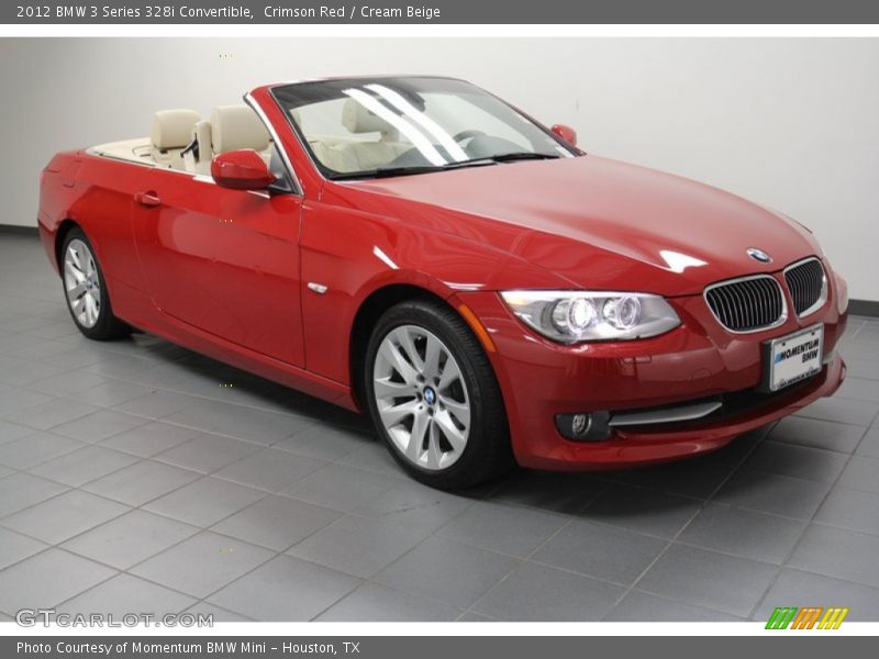 Crimson Red / Cream Beige 2012 BMW 3 Series 328i Convertible