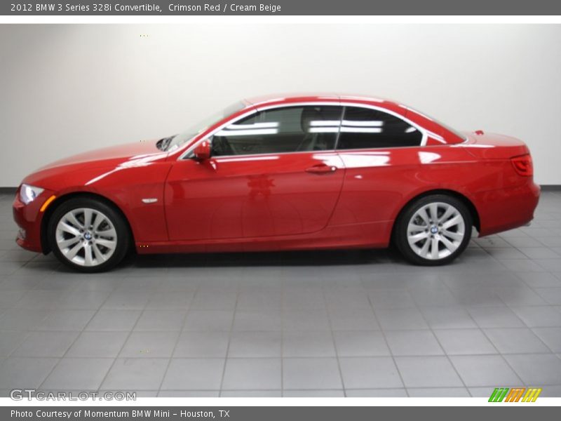 Crimson Red / Cream Beige 2012 BMW 3 Series 328i Convertible
