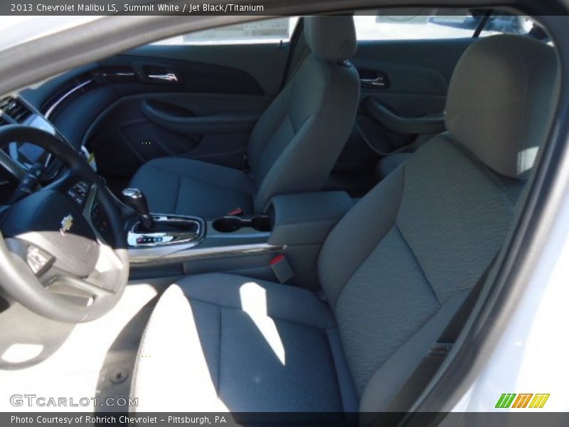 Summit White / Jet Black/Titanium 2013 Chevrolet Malibu LS