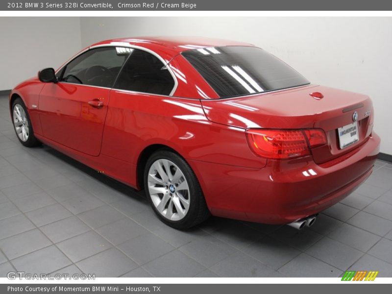 Crimson Red / Cream Beige 2012 BMW 3 Series 328i Convertible