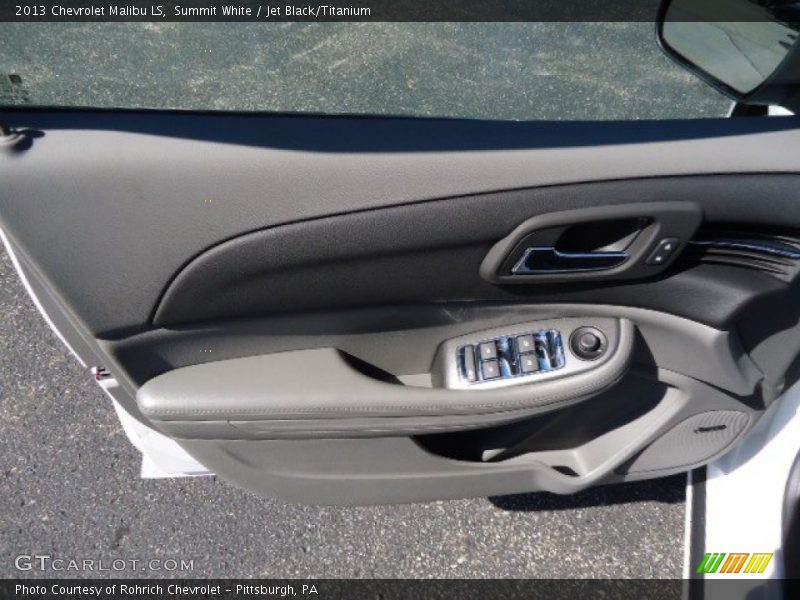Summit White / Jet Black/Titanium 2013 Chevrolet Malibu LS